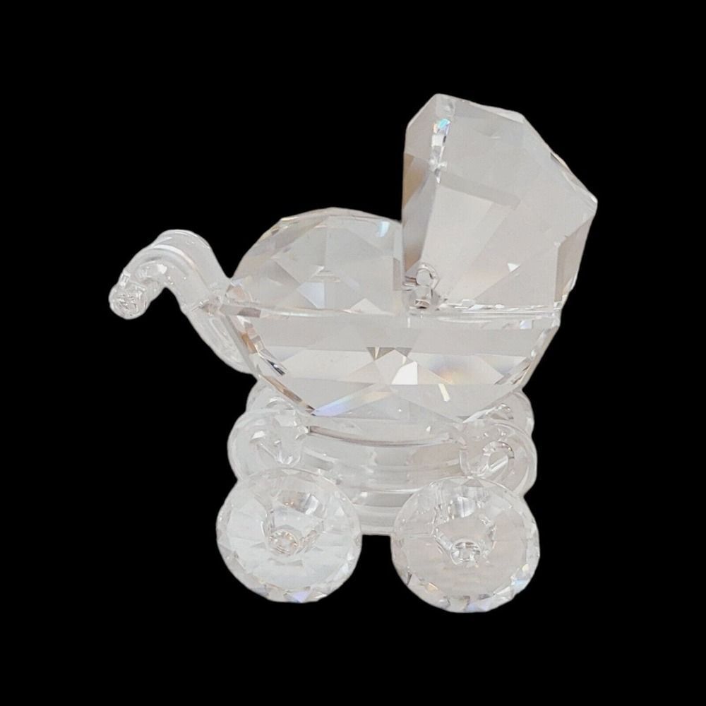 Swarovski Crystal Baby Carriage Pram Figurine 199197